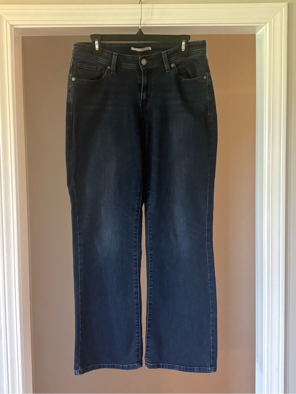 Levi's 529 Curvy Bootcut Dark Indigo Wide Leg Jeans